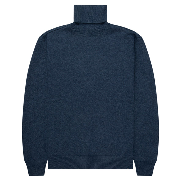 Paul & Shark Blue Knitted Roll Neck