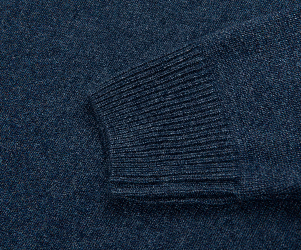 Paul & Shark Blue Knitted Roll Neck