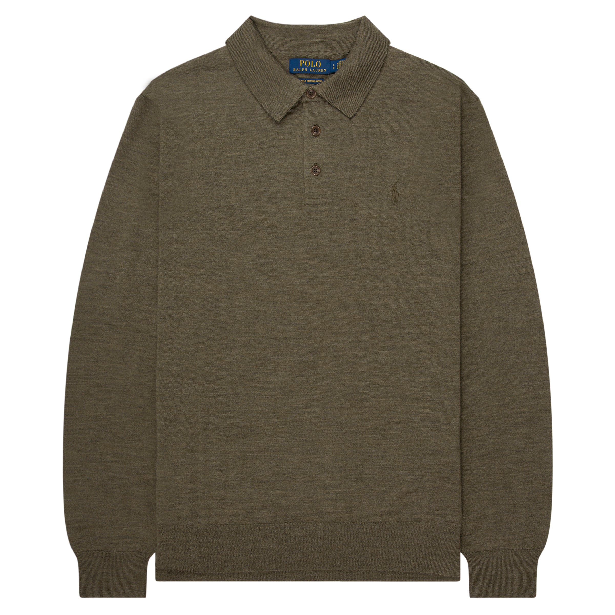 Ralph Lauren Green Merino Wool L/S Polo