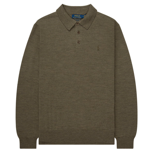 Polo Ralph Lauren Green Merino Wool L/S Polo