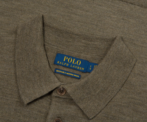 Polo Ralph Lauren Green Merino Wool L/S Polo