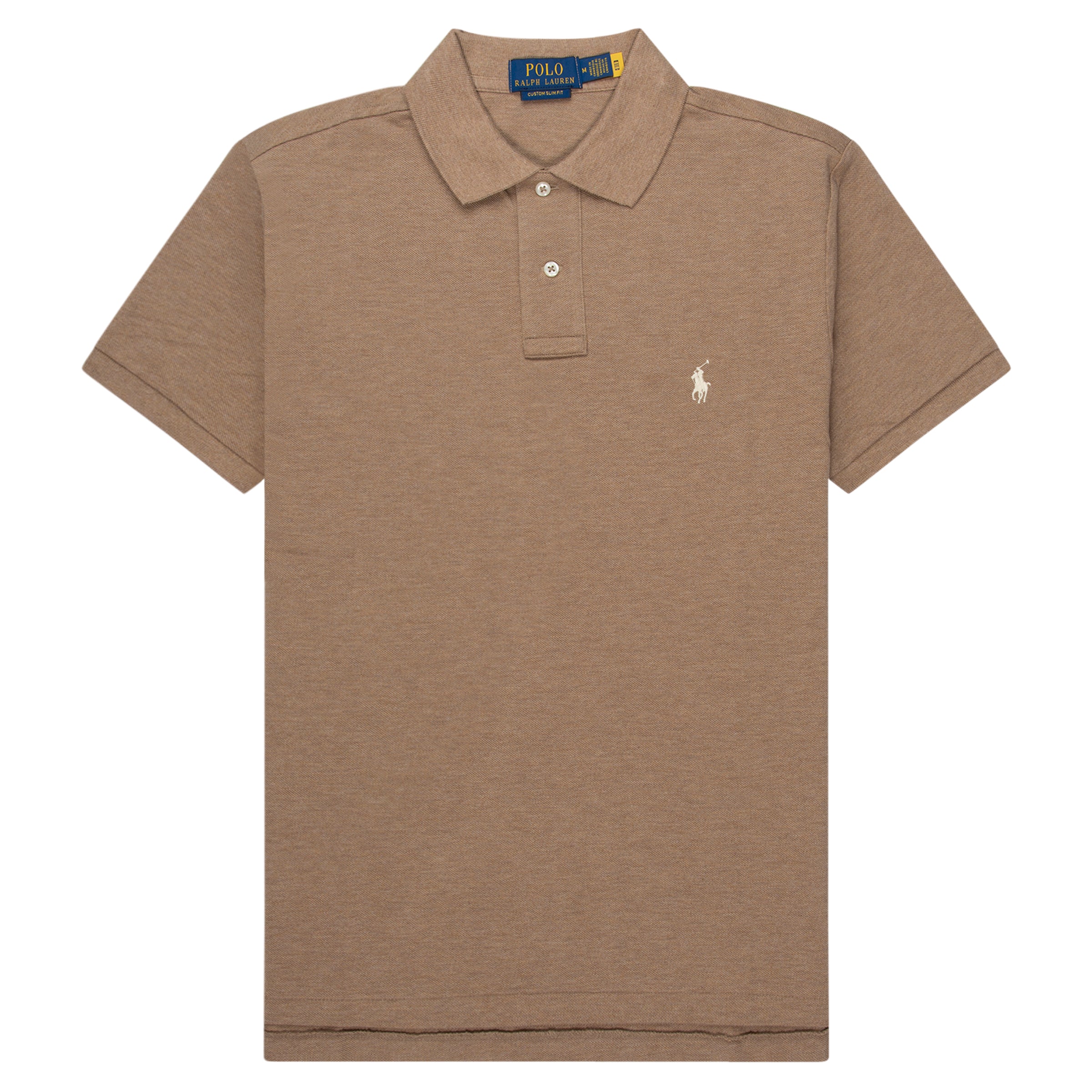 Ralph Lauren Brown Heather Custom Slim Fit Polo Shirt
