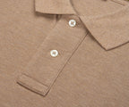 Ralph Lauren Brown Heather Custom Slim Fit Polo Shirt
