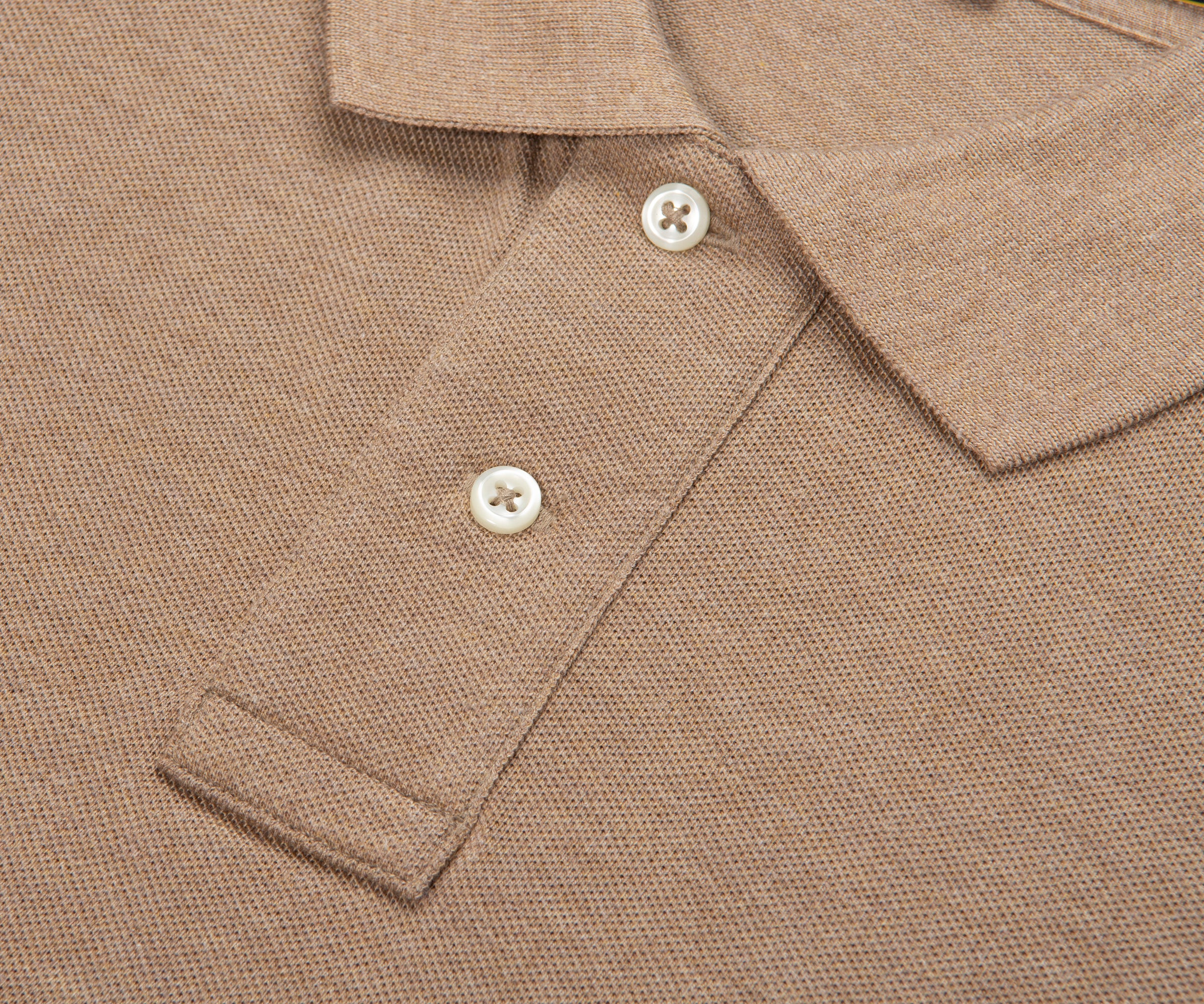 Ralph Lauren Brown Heather Custom Slim Fit Polo Shirt