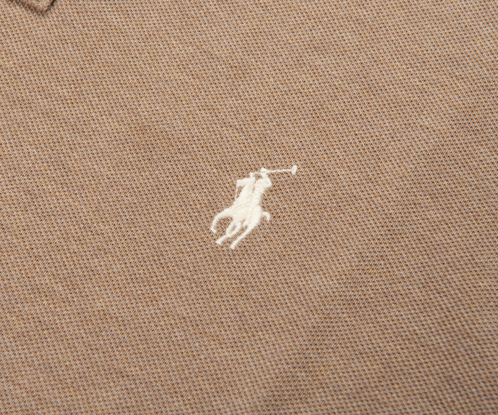 Ralph Lauren Brown Heather Custom Slim Fit Polo Shirt