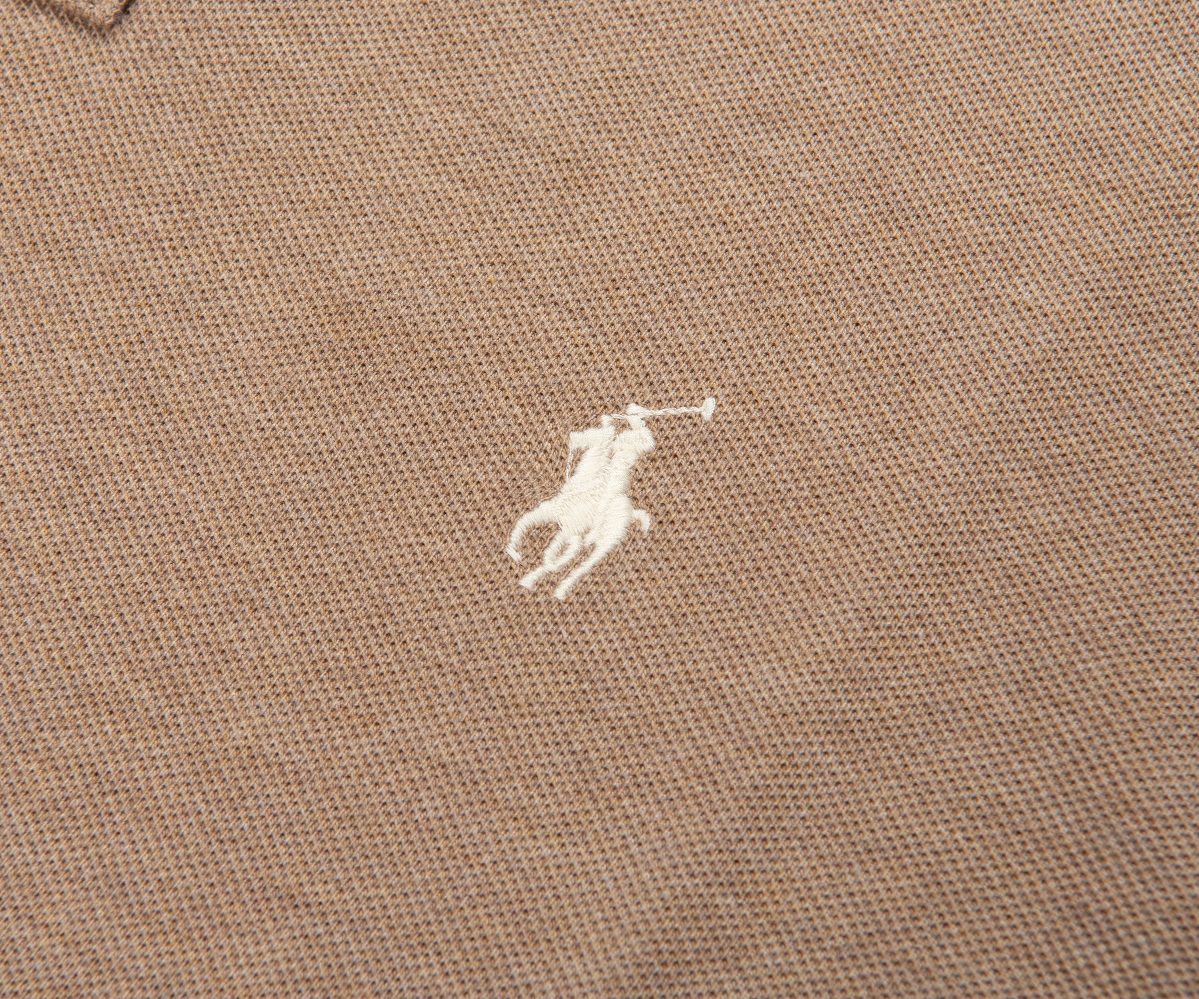 Ralph Lauren Brown Heather Custom Slim Fit Polo Shirt