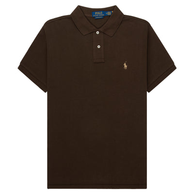 Polo Ralph Lauren Brown Custom Slim Fit Polo Shirt