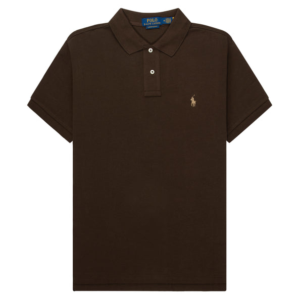 Polo Ralph Lauren Brown Custom Slim Fit Polo Shirt