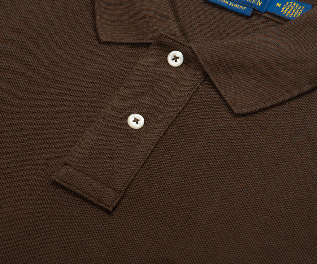Ralph Lauren Brown Custom Slim Fit Polo Shirt