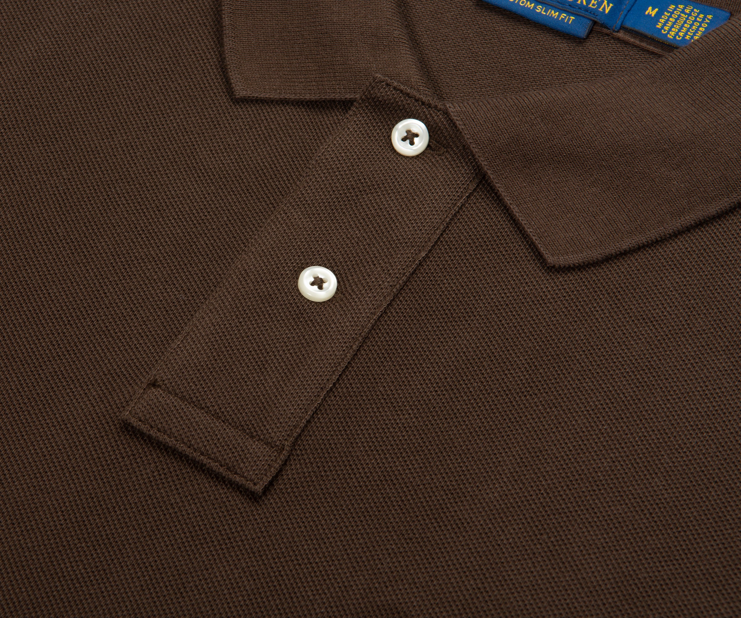 Ralph Lauren Brown Custom Slim Fit Polo Shirt