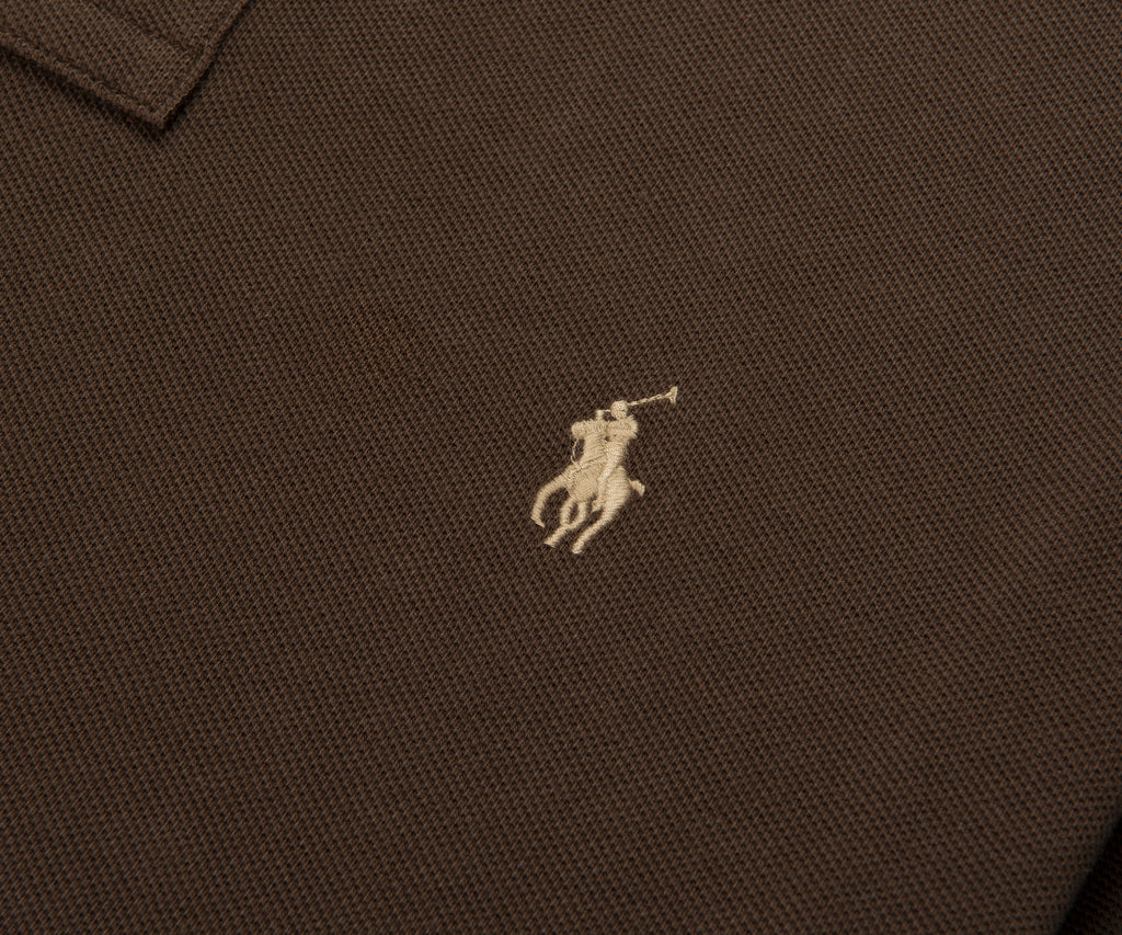Ralph Lauren Brown Custom Slim Fit Polo Shirt