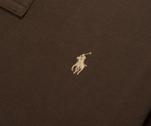 Polo Ralph Lauren Brown Custom Slim Fit Polo Shirt