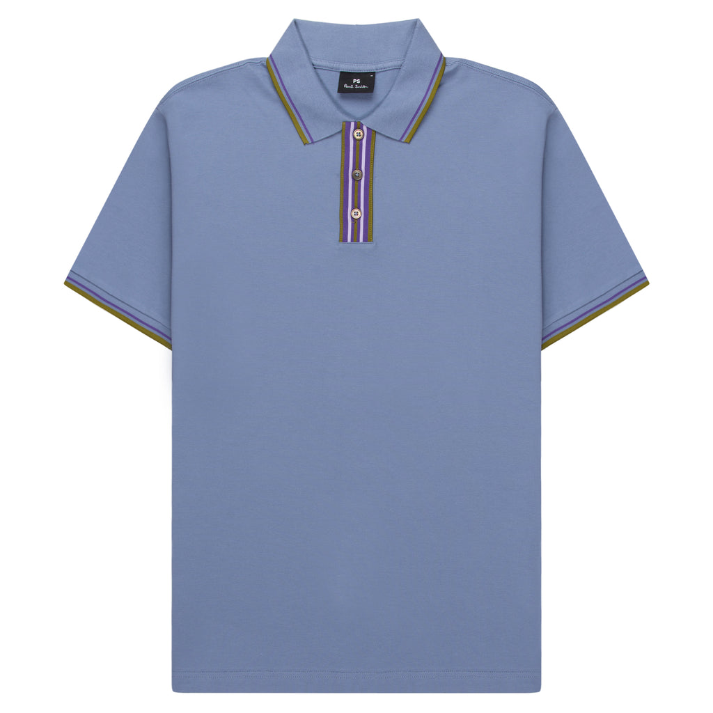 Paul Smith Violet/ Green Placket Polo