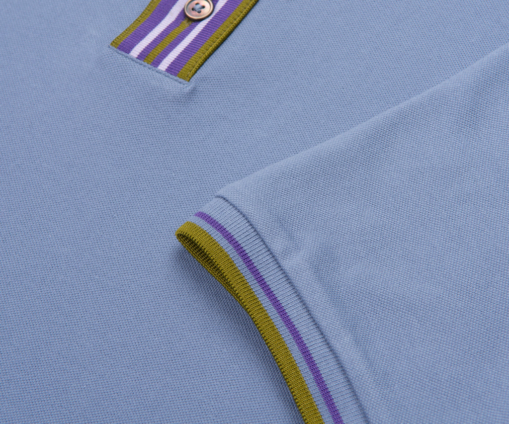 Paul Smith Violet/ Green Placket Polo