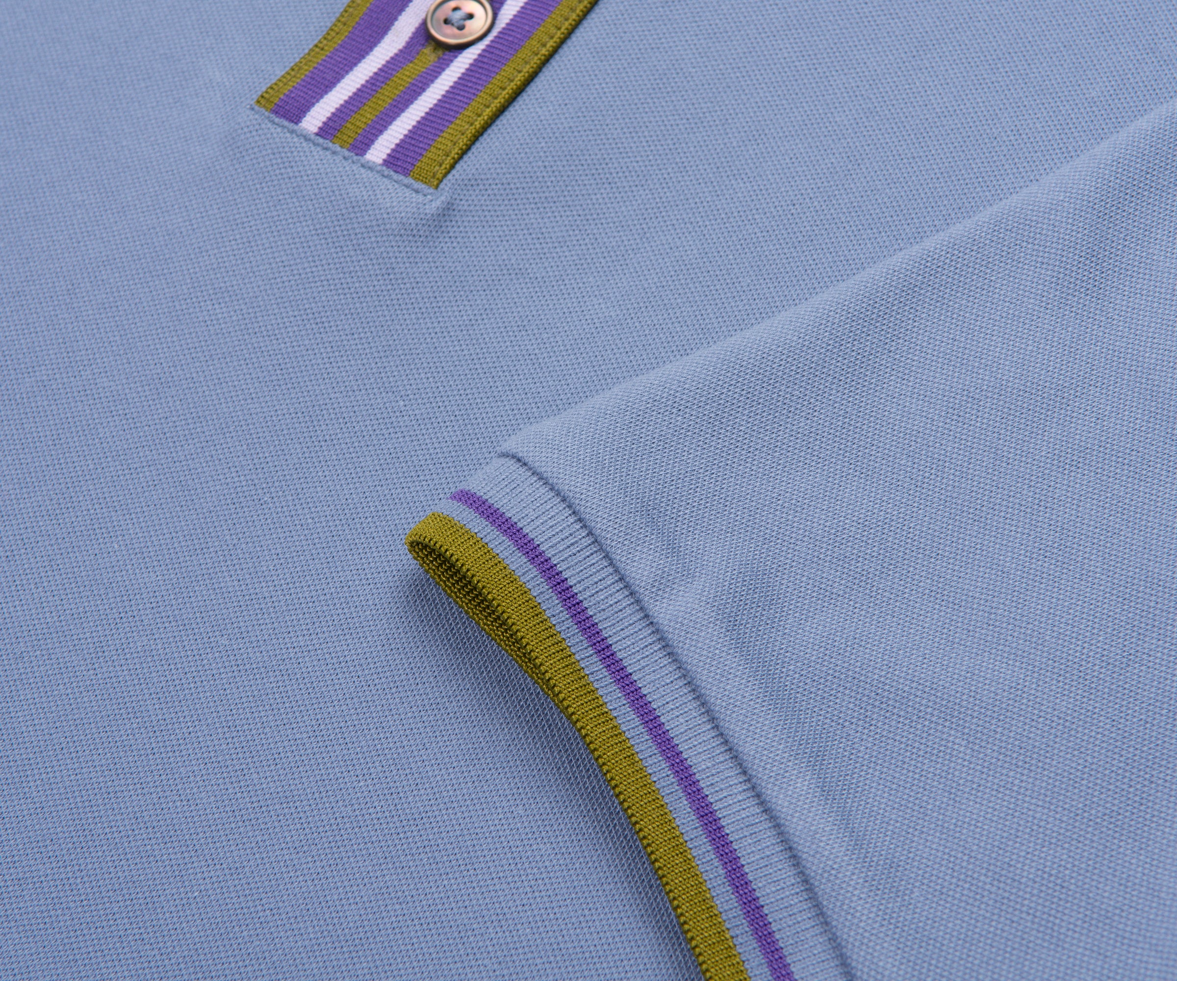 Paul Smith Violet/ Green Placket Polo