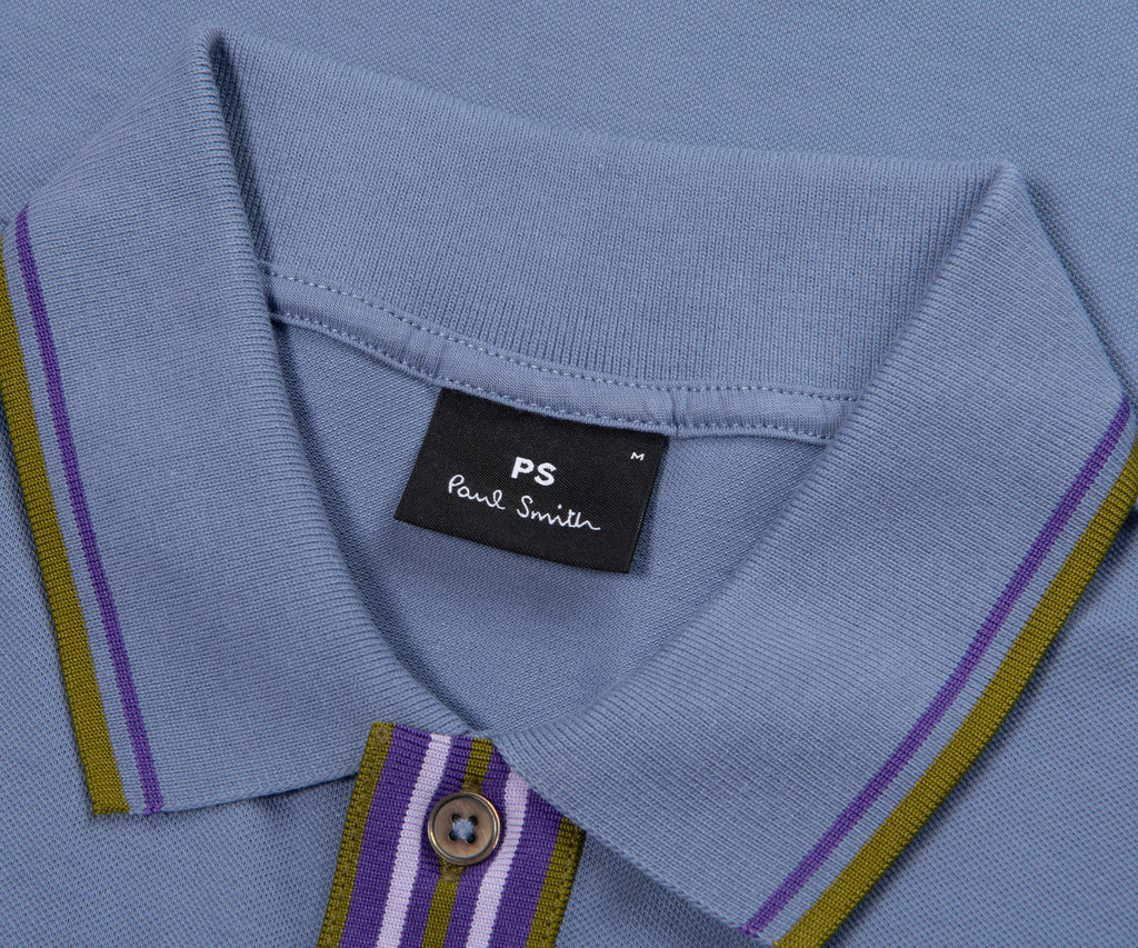 Paul Smith Violet/ Green Placket Polo