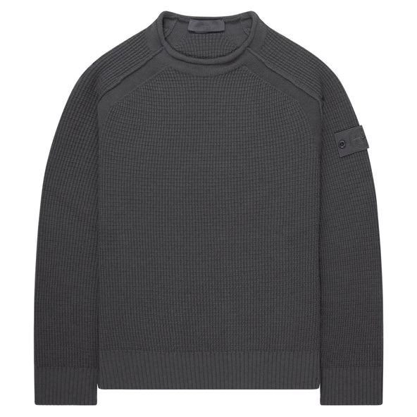 Stone Island Ghost Grey Waffle Sweater