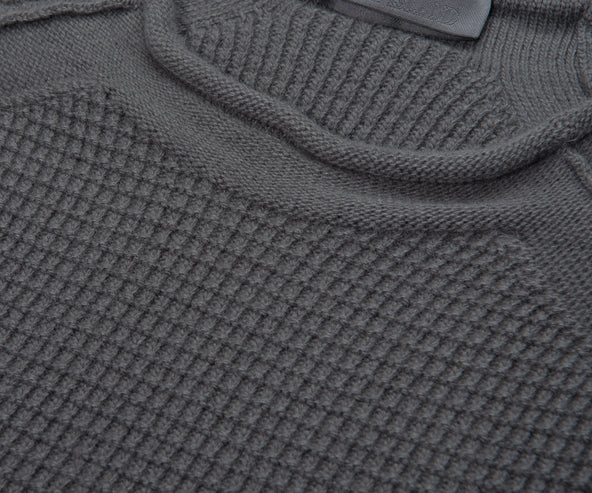Stone Island Ghost Grey Waffle Sweater