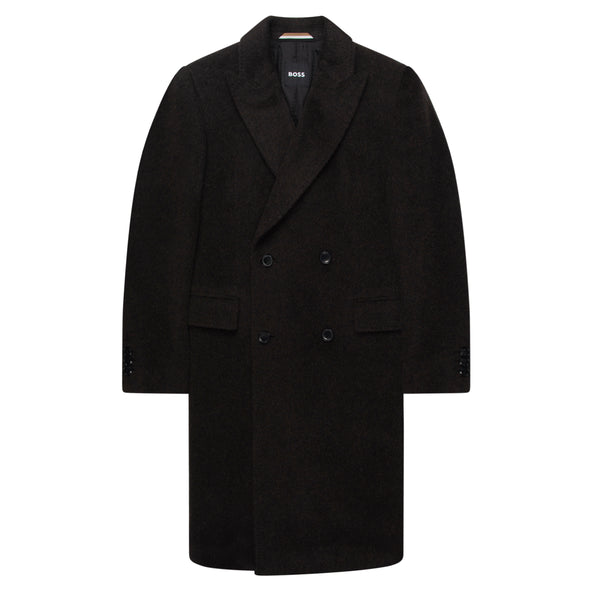 Boss Brown Double Breasted Trench Coat