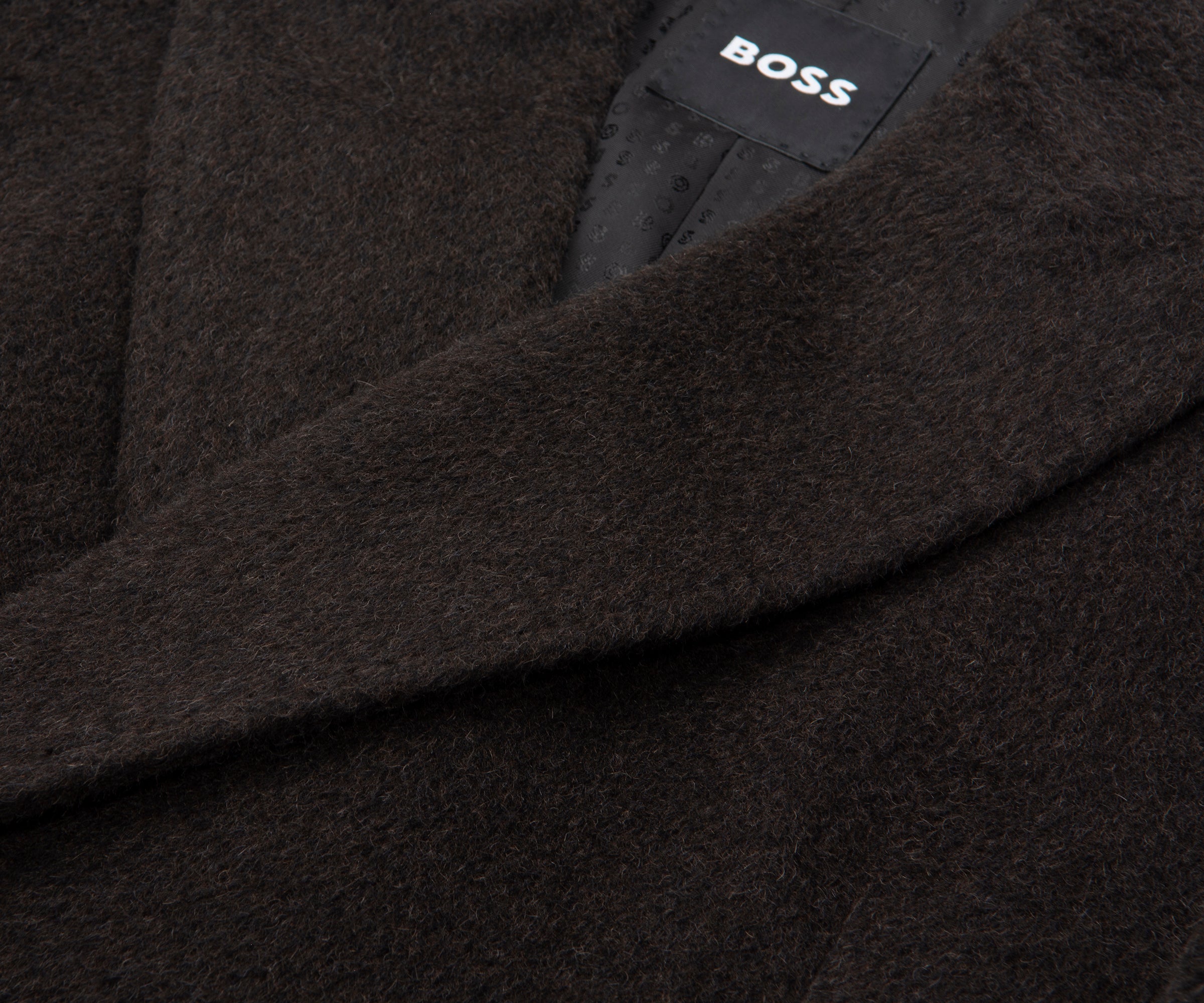 Boss Hyde DB Brown Double Breasted Trench Coat