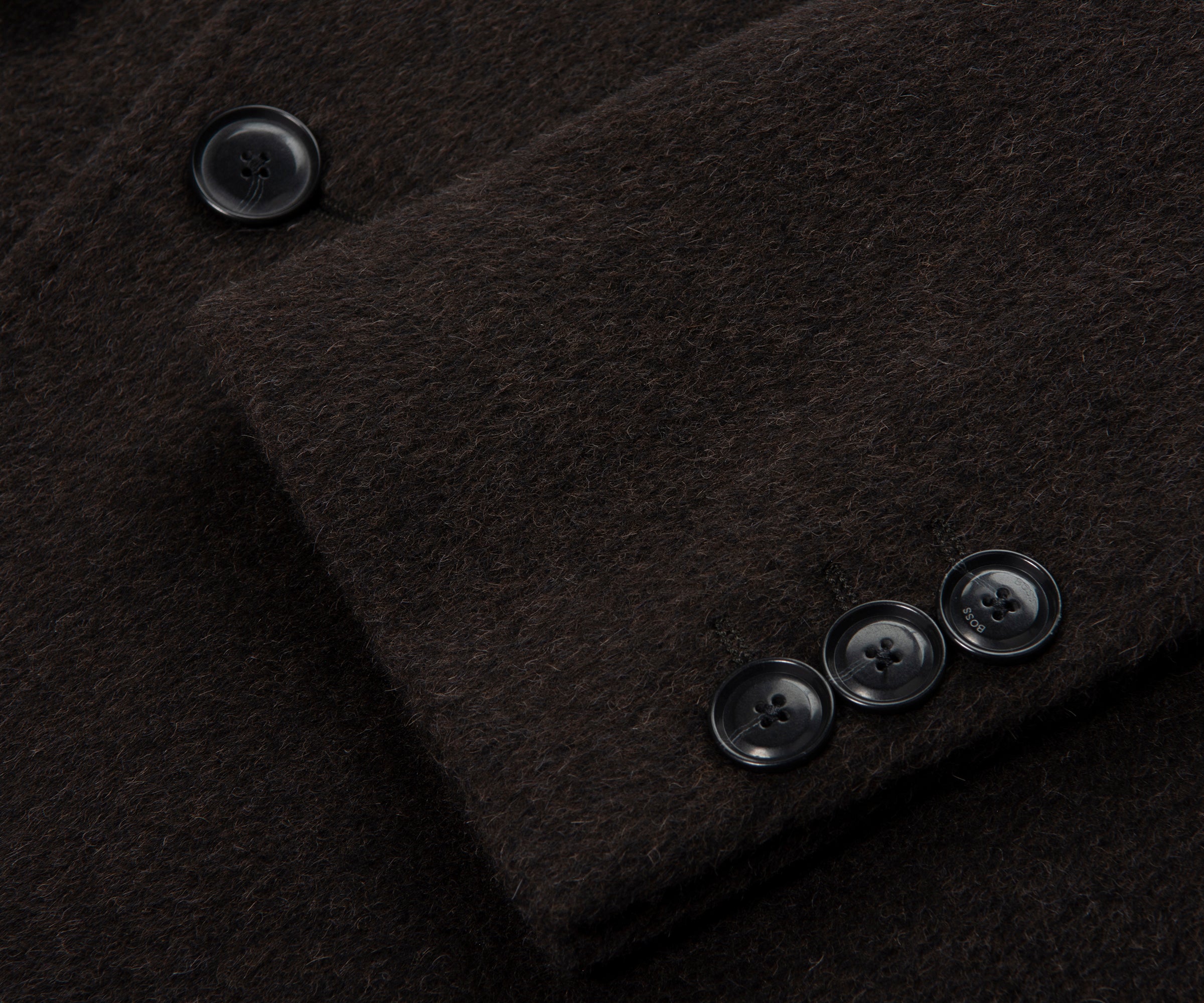 Boss Hyde DB Brown Double Breasted Trench Coat