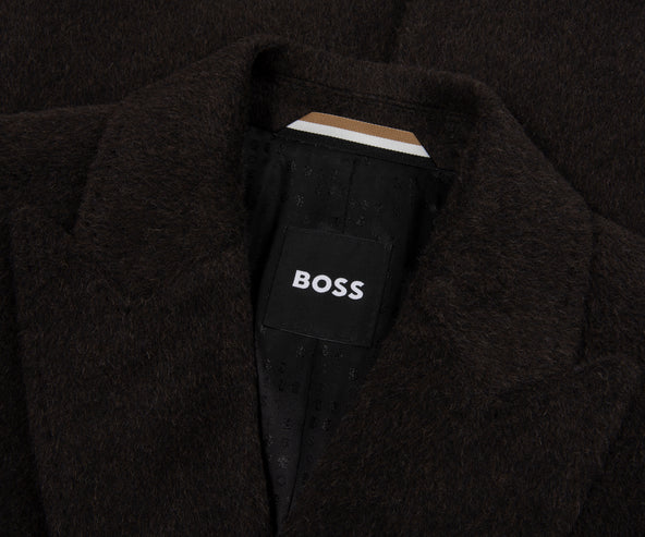 Boss Brown Double Breasted Trench Coat