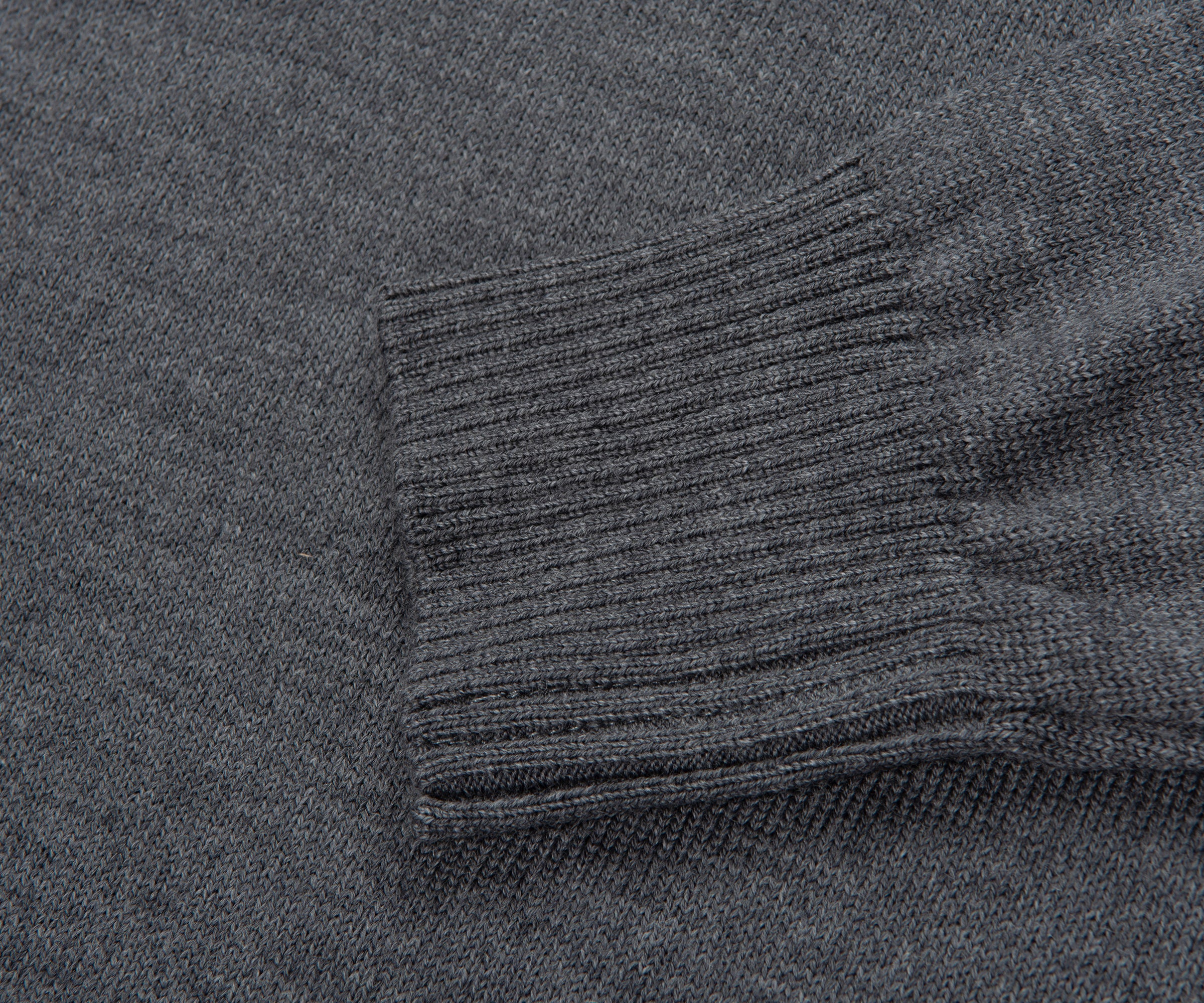 Paul & Shark Grey 1/4 Zip Knit Sweater