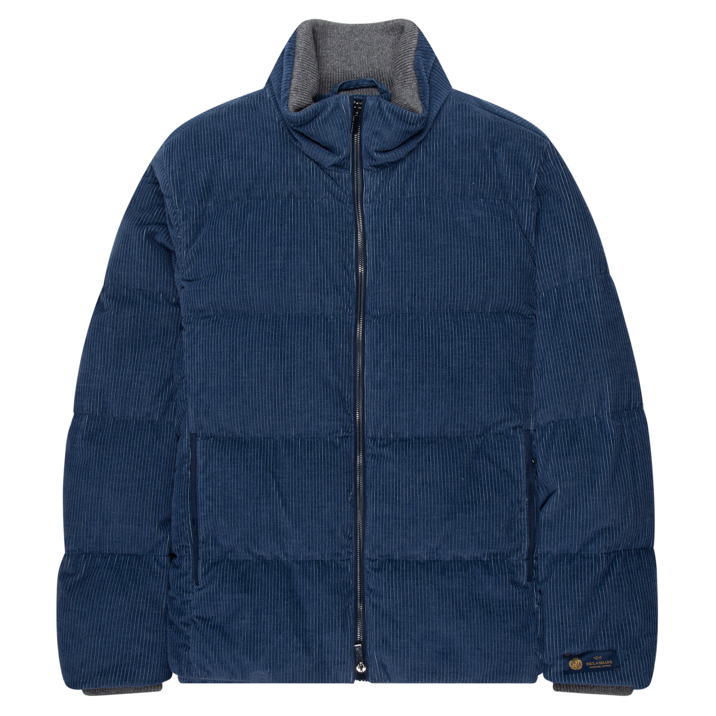Paul & Shark Blue Cord Down Jacket