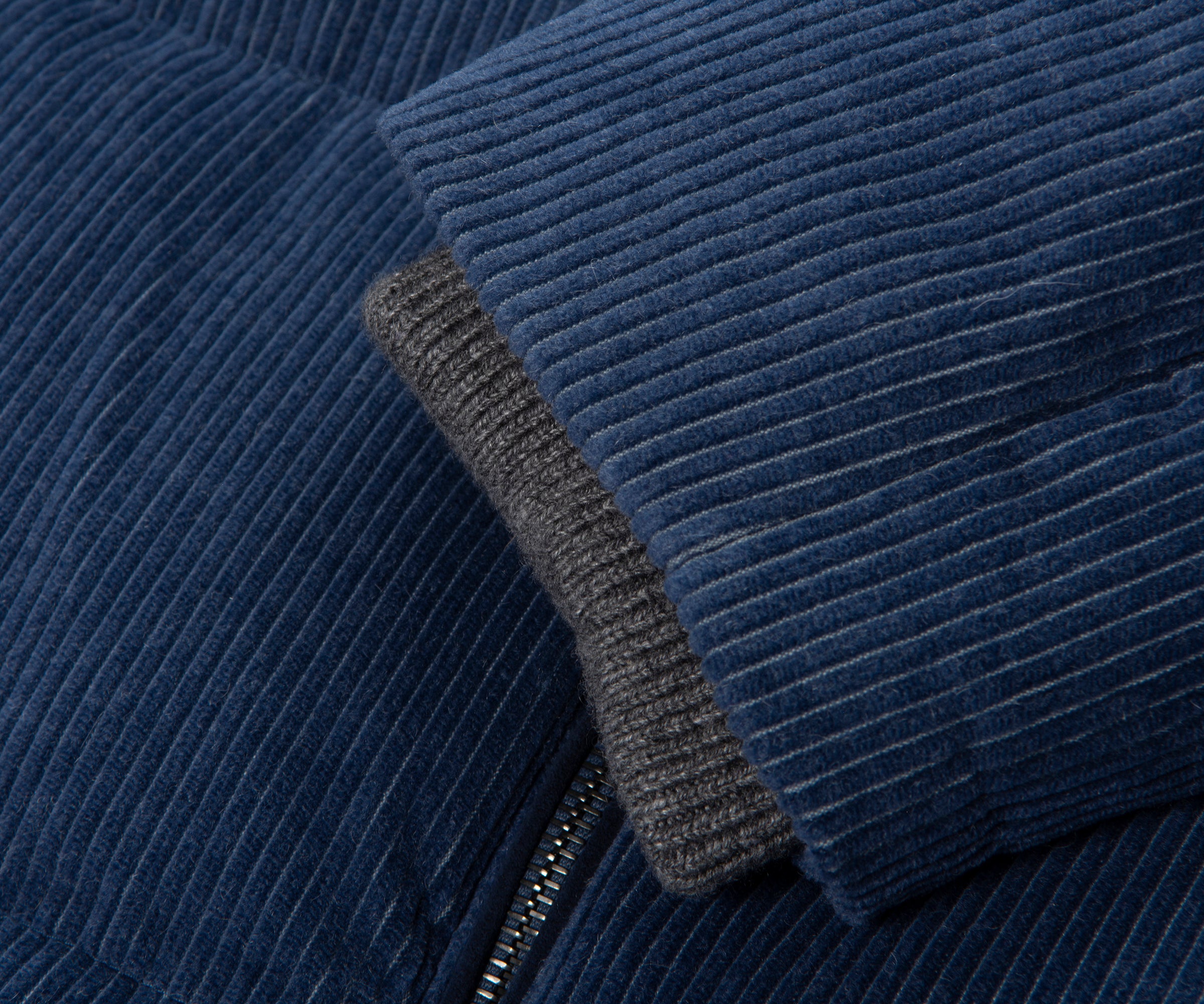 Paul & Shark Blue Cord Down Jacket