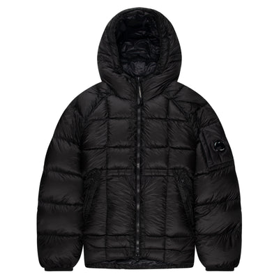 C.P. Company Black DD Shell Hooded Down Puffer Jacket