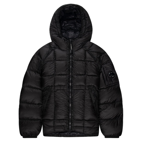 C.P. Company Black DD Shell Hooded Down Puffer Jacket