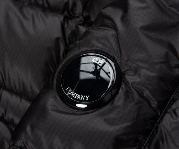 C.P. Company Black DD Shell Hooded Down Puffer Jacket