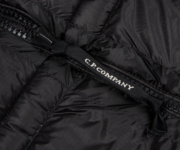C.P. Company Black DD Shell Hooded Down Puffer Jacket