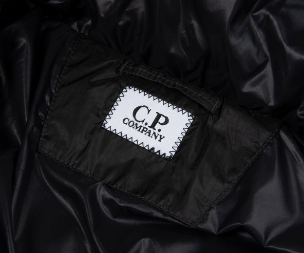 C.P. Company Black DD Shell Hooded Down Puffer Jacket