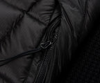 C.P. Company Black Merino Wool Goggle Hooded Puffer Jacket