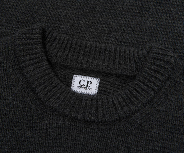 C.P. Company Grey Chest Pocket Knitted Sweater