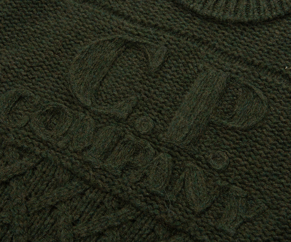 C.P. Company Green Fair Isle Knitted Crewneck