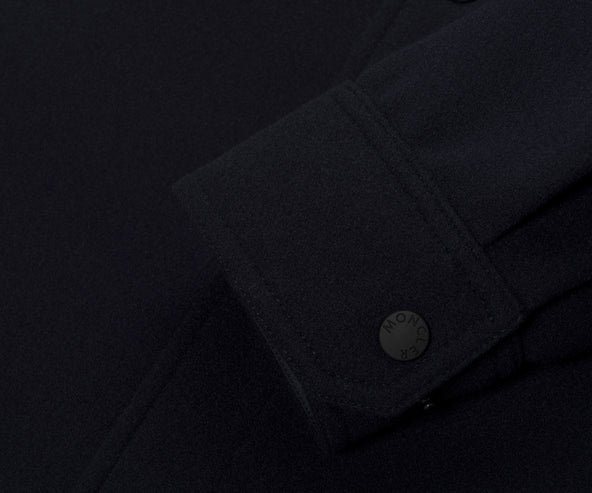 Moncler Grenoble Navy Hybrid Fleece Overshirt