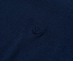 Emporio Armani Blue Knitted SS 1/4 Zip Polo