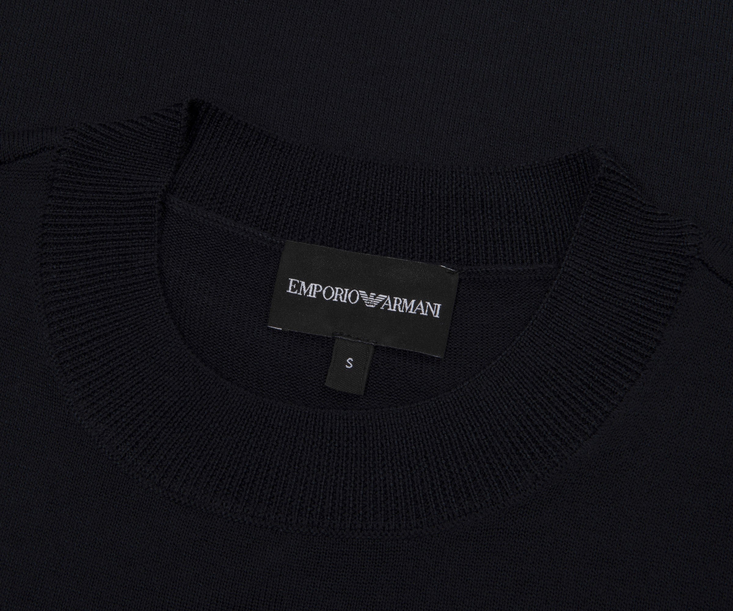 Emporio Armani Navy Travel Thin Knitted Sweater