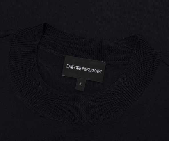 Emporio Armani Navy Travel Thin Knitted Sweater