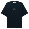 Stone Island Navy Stitched Back Embroidered Logo T-Shirt