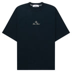 Stone Island Navy Stitched Back Embroidered Logo T-Shirt