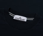Stone Island Navy Stitched Back Embroidered Logo T-Shirt