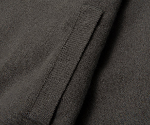 Emporio Armani Khaki Woolen Trim Detailed Full Zip Cardigan