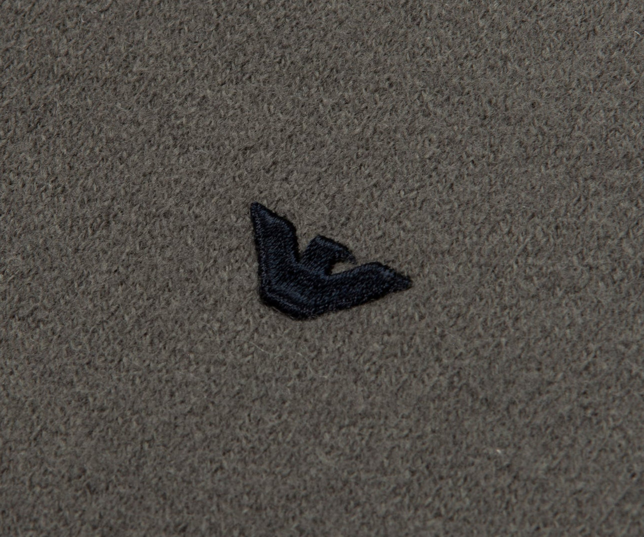 Emporio Armani Khaki Woolen Trim Detailed Full Zip Cardigan