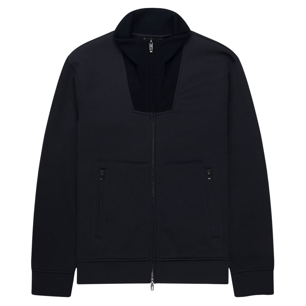 Blue jacket on a white background