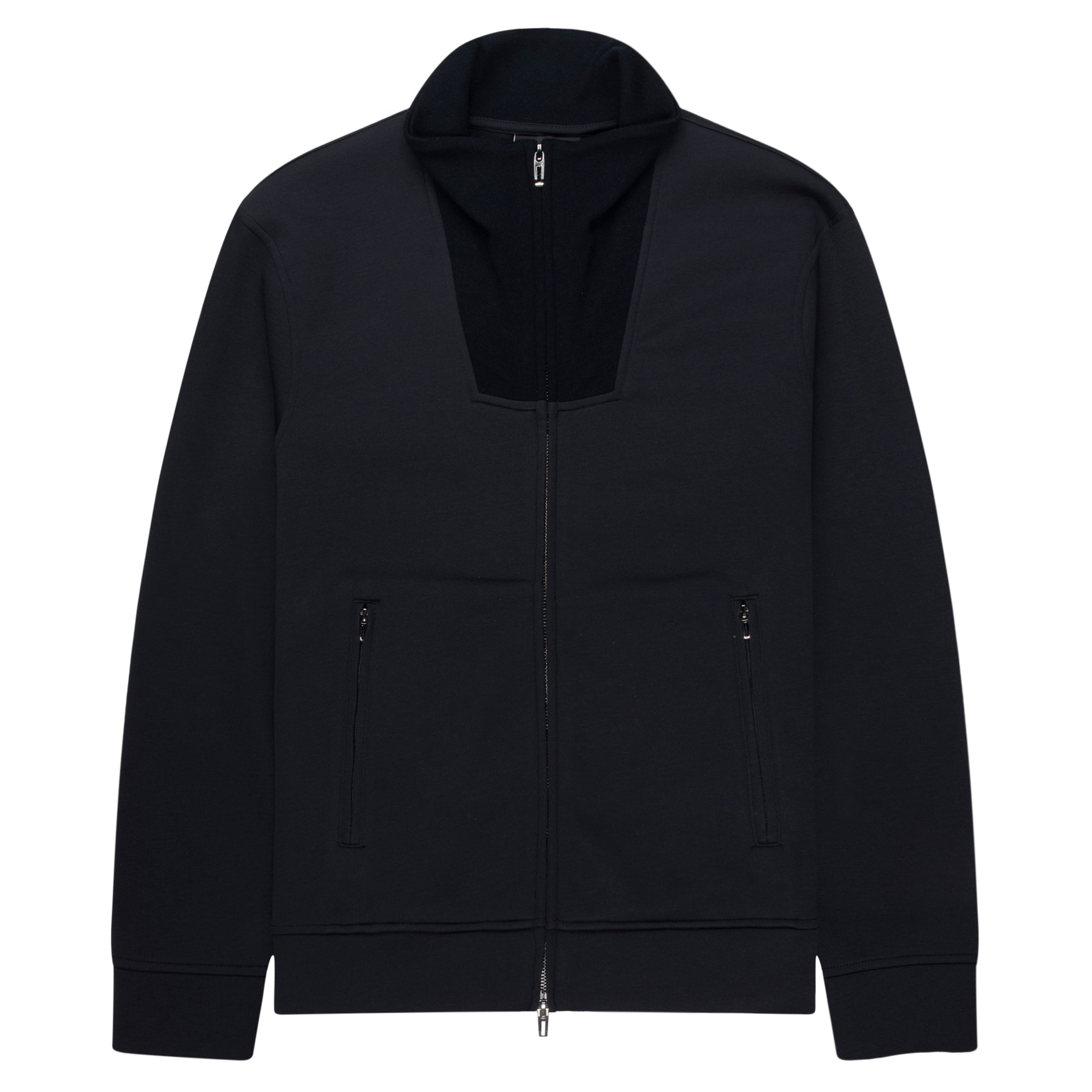 Blue jacket on a white background