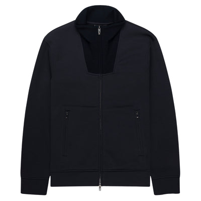 Blue jacket on a white background