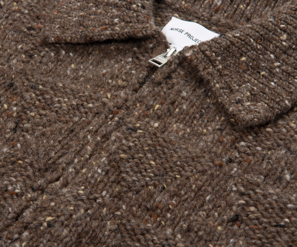 Norse Projects Brown Erik Donegal Diamond Jacket